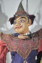 Twee grote Birmese (Myanmar) marionetten - Birma / Myanmar -, Antiek en Kunst