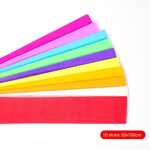 Vliegerpapier Crepe Papier Gekleurd Vloeipapier 10 Stuks 50x, Verzamelen, Overige Verzamelen, Verzenden