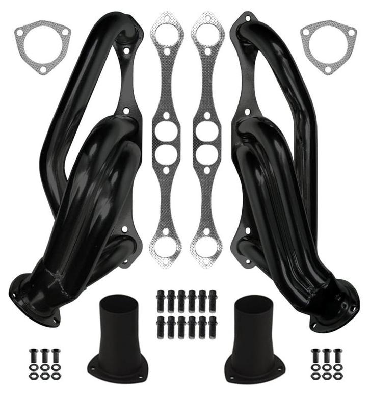 HEADER,SBC,1 5/8,55-57 CHEVY W/ RACK & PINION,3,BLACK, Auto-onderdelen, Overige Auto-onderdelen, Nieuw, Ophalen of Verzenden