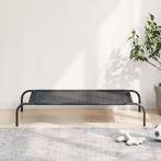 vidaXL Hondenbed verhoogd L textileen zwart, Dieren en Toebehoren, Honden-accessoires, Verzenden, Nieuw