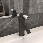 vidaXL Wastafelkraan 130x180 mm grijs, Doe-het-zelf en Bouw, Verzenden, Nieuw