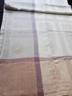 Grote linnen damast tafelkleed - Tafelkleed (13) - 290 cm -, Antiek en Kunst