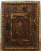 Icône - Vladimir Mère de Dieu (Vierge de Vladimir) - Bois -, Antiquités & Art