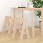 vidaXL Krukken 2 st 40x40x60 cm massief grenenhout, Huis en Inrichting, Stoelen, Verzenden, Nieuw
