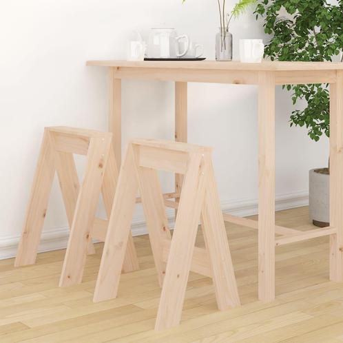 vidaXL Krukken 2 st 40x40x60 cm massief grenenhout, Huis en Inrichting, Stoelen, Nieuw, Verzenden
