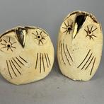 Ewa Budzowska - NO RESERVE- 2 OWLS- (decorated 24 carat