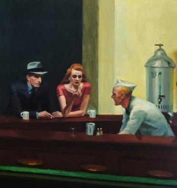 Edward Hopper (1882-1967) (after) - Nighthawks, 1942 beschikbaar voor biedingen