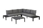 Exotan La Vida loungebank antraciet met aluminium frame, Nieuw