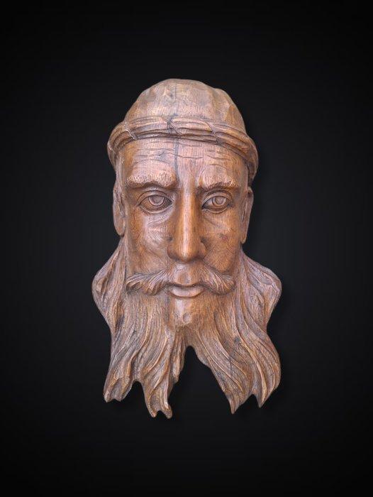 sculptuur, Houten sculptuur - 41 cm - Hout, Antiek en Kunst, Antiek | Keramiek en Aardewerk