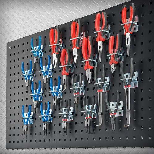 Datona Dubbele gesloten gereedschapshaak - 6 cm (20 stuks), Doe-het-zelf en Bouw, Werkbanken, Ophalen of Verzenden