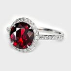 Zonder minimumprijs - Verlovingsring - 14 karaat Witgoud,