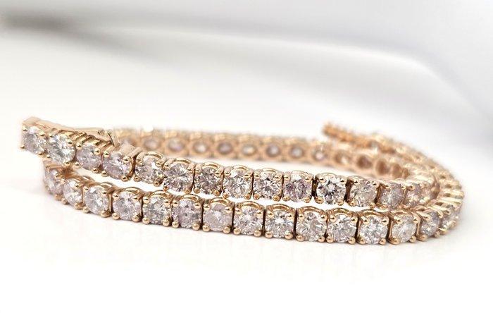Zonder Minimumprijs - Armband - 14 karaat Roségoud - 6.00ct., Handtassen en Accessoires, Armbanden