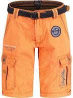 Geographical Norway Heren Bermuda Met Riem Paillette Coral, Verzenden, Nieuw