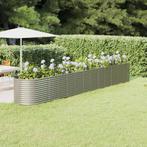 vidaXL Plantenbak 512x80x68 cm gepoedercoat staal, Verzenden, Nieuw
