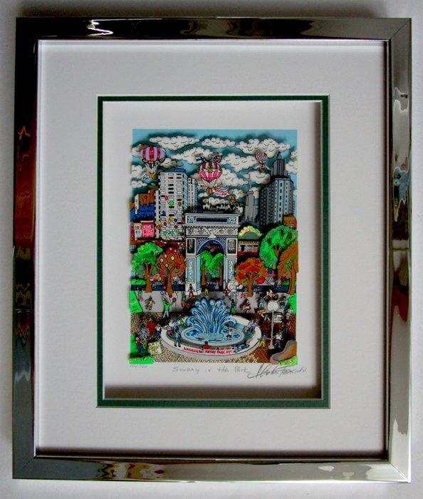 Charles Fazzino (1955) - Sunday In The Park, Antiek en Kunst, Kunst | Designobjecten