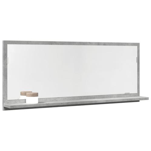 vidaXL Armoire à miroir de salle de bain gris béton bois, Maison & Meubles, Tables | Coiffeuses, Neuf, Envoi