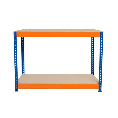 Werkbank met 2 Planken S-Rax - 120cm x 45cm x 90cm, Articles professionnels, Aménagement de Bureau & Magasin | Entrepôt, Rayonnage & Stockage