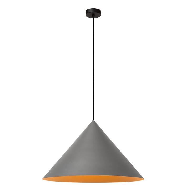 Hanglamp Lucide SPITZE -  - Ø 60 cm - 1xE27 - Grijs, Huis en Inrichting, Lampen | Hanglampen, Nieuw, Verzenden