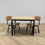 complete schoolset Marko 20 stoelen + 10 tafels, blauw -, Huis en Inrichting, Gebruikt, Hout, Eén