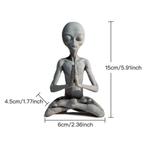 Alien Meditatie Beeld - Decor Miniatuur Ornament Hars, Verzenden