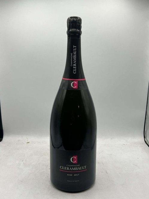 Clerambault, Rosé - Champagne Brut - 2 Magnum (1,5 L), Verzamelen, Wijnen