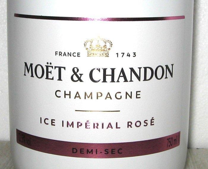 Moët & Chandon, Ice Impérial Rosé - Champagne Demi-Sec - 2, Verzamelen, Wijnen