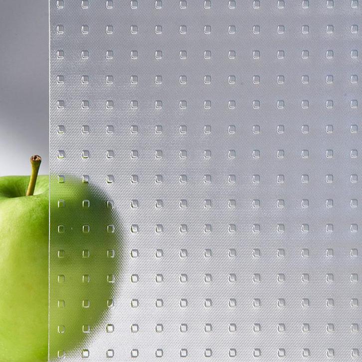 Enkel glas figuurglas Master-carre blank 4mm, Doe-het-zelf en Bouw, Glas en Ramen, Nieuw, Verzenden