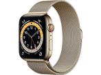 Apple Watch Series 6 GPS + Cell 44mm Gold Steel Gold, Verzenden, Zo goed als nieuw