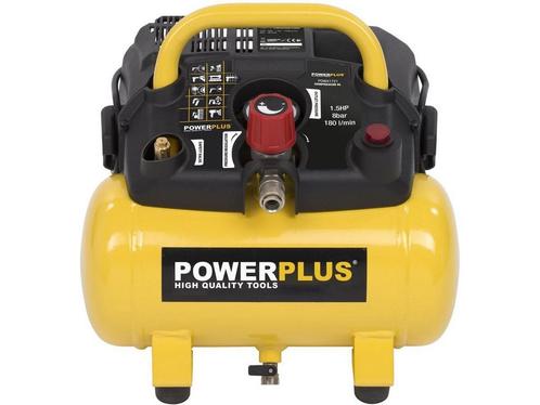 Powerplus POWX1721 - Compressor - 6L tank - 180 l/min - 8, Huis en Inrichting, Woonaccessoires | Overige, Zo goed als nieuw, Verzenden