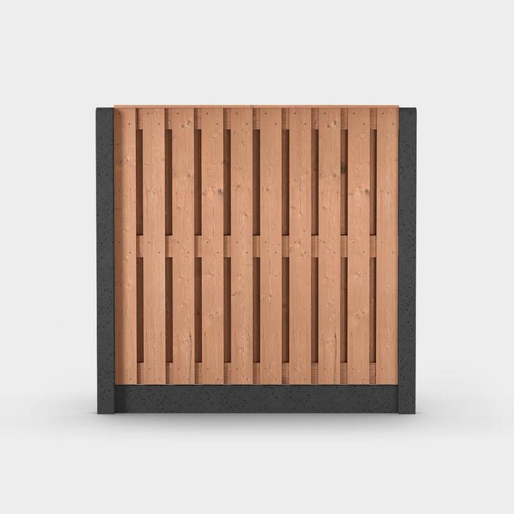 AktieAktie!!! Hout-Betonschutting geplaatst Vanaf 150,- Pmtr, Tuin en Terras, Schuttingen, Nieuw