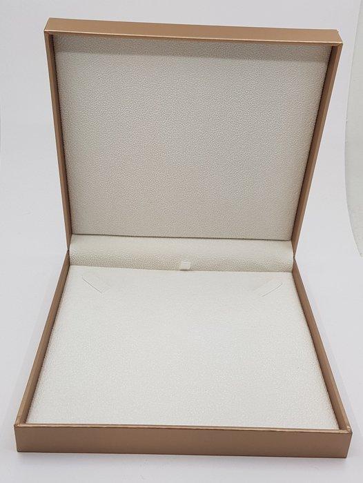 Halsketting - 18 karaat Geel goud - 4x8,5mm Akoya parels, Handtassen en Accessoires, Kettingen