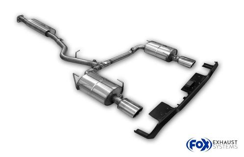 FOX Subaru Outback BT met achterste inzetstuk zwarte matte e, Auto-onderdelen, Uitlaatsystemen, Nieuw, Verzenden