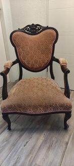 Stoel (2) - Hout, Textiel - Victorian Revival style, Antiek en Kunst