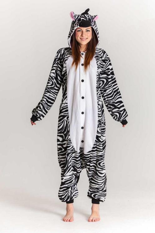 Onesie Zebra Pak XS-S Zebrapak Kostuum Zwart Wit Gestreept 1, Kleding | Dames, Carnavalskleding en Feestkleding, Nieuw, Ophalen of Verzenden