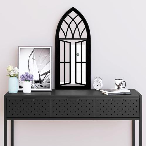vidaXL Spiegel 70x30 cm ijzer zwart, Huis en Inrichting, Woonaccessoires | Spiegels, Nieuw, Verzenden