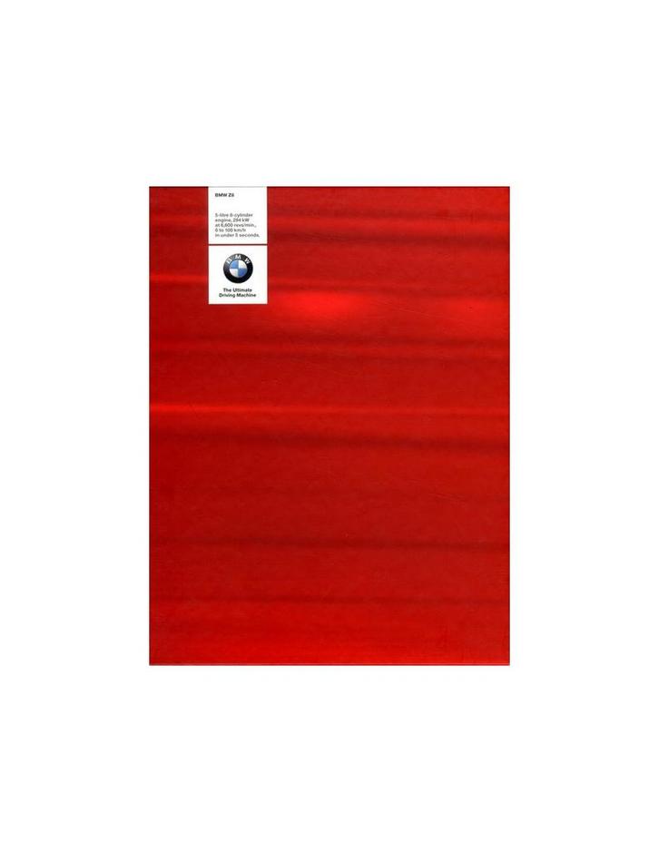 1999 BMW Z8 HARDCOVER BROCHURE ENGELS, Boeken, Auto's | Folders en Tijdschriften, Ophalen of Verzenden