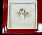 Zonder Minimumprijs - Ring 14K Geel Gouden Ring met Topaas, Handtassen en Accessoires, Ringen, Nieuw