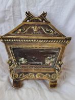 Reliekhouder - Brons, Hout, Textiel - 1800-1850 - Doos - Ex