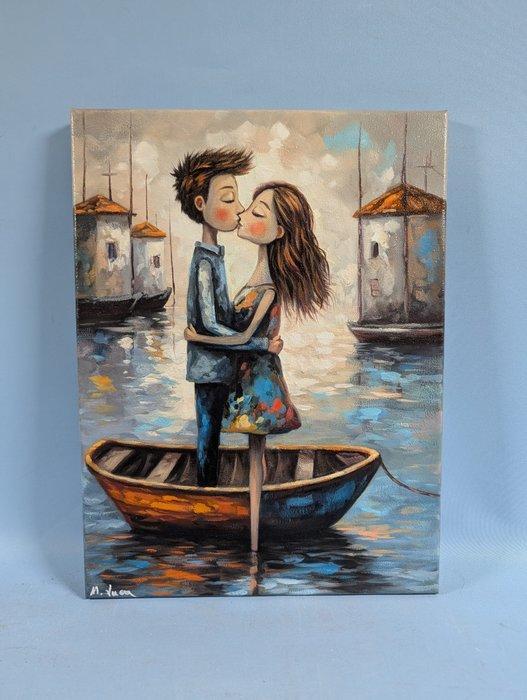 Michele Luna (1980) - Amore eterno, Antiquités & Art, Art | Peinture | Classique