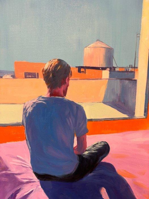 Billy - Alone Sunday evening, Antiek en Kunst, Kunst | Schilderijen | Modern