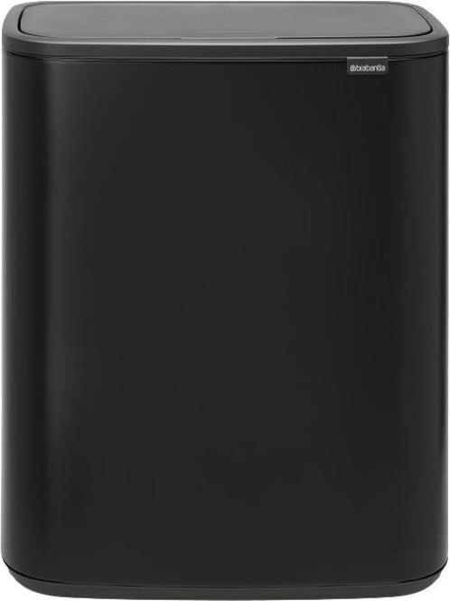 Brabantia Bo Touch Bin 60 Liter Mat Zwart Prullenbakken, Huis en Inrichting, Woonaccessoires | Prullenbakken, Verzenden