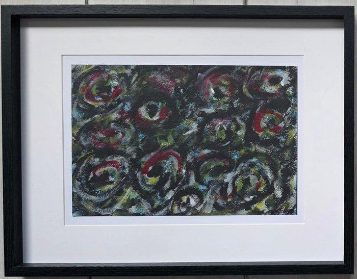 Theo Wolvecamp (1925-1992) - Abstracte compositie, Antiek en Kunst, Kunst | Schilderijen | Modern