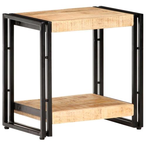 vidaXL Bijzettafel 40x30x40 cm ruw mangohout, Huis en Inrichting, Tafels | Bijzettafels, Nieuw, Verzenden