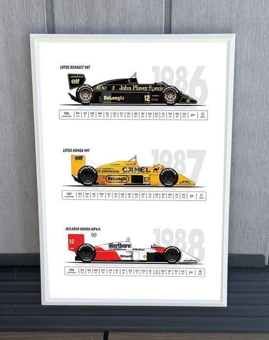 Ayrton Senna - 2026 - Quadro, Collections, Marques automobiles, Motos & Formules 1