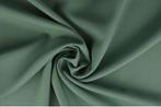 15 meter texture stof - Oud groen - 150cm breed, Overige kleuren, Verzenden, 120 cm of meer, Polyester