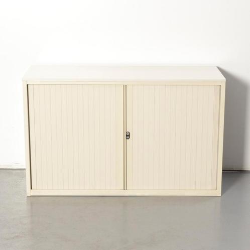 Drentea roldeurkast, creme, 75 x 120 cm, incl. 1 legbord, Huis en Inrichting, Kasten | Roldeurkasten en Archiefkasten, Gebruikt