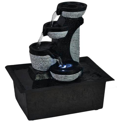 vidaXL Binnenfontein met LED-verlichting polyresin, Tuin en Terras, Waterpartijen en Fonteinen, Nieuw, Verzenden