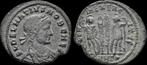 335-337ad Roman Delmatius Ae follis two soldiers standing..., Verzenden