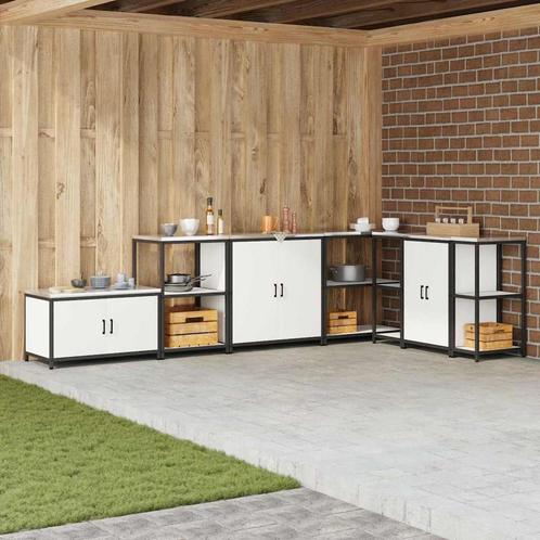 vidaXL Keukenopslag Kast met lade met plank met opslag Wit, Huis en Inrichting, Kasten | Overige, Nieuw, Verzenden