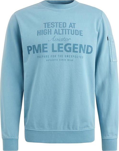 PME Legend Sweater Logo Lichtblauw maat Maat 52/54 (L) Heren, Kleding | Heren, Truien en Vesten, Nieuw, Maat 52/54 (L), Verzenden